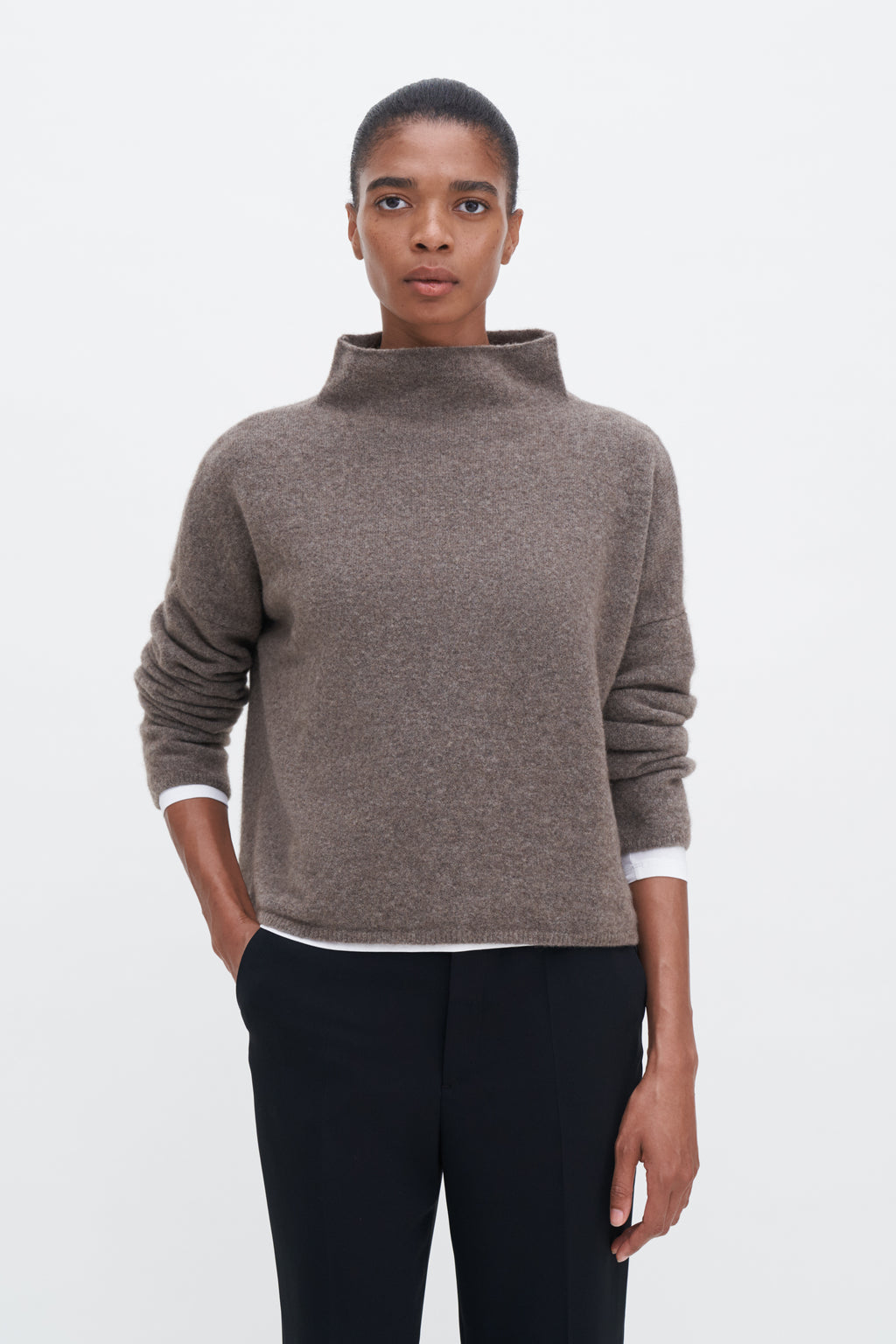 mika yak funnelneck sweater Genser
