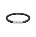 Franky Bracelet Leather Black Armbånd