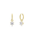 Crown Hoops Gold