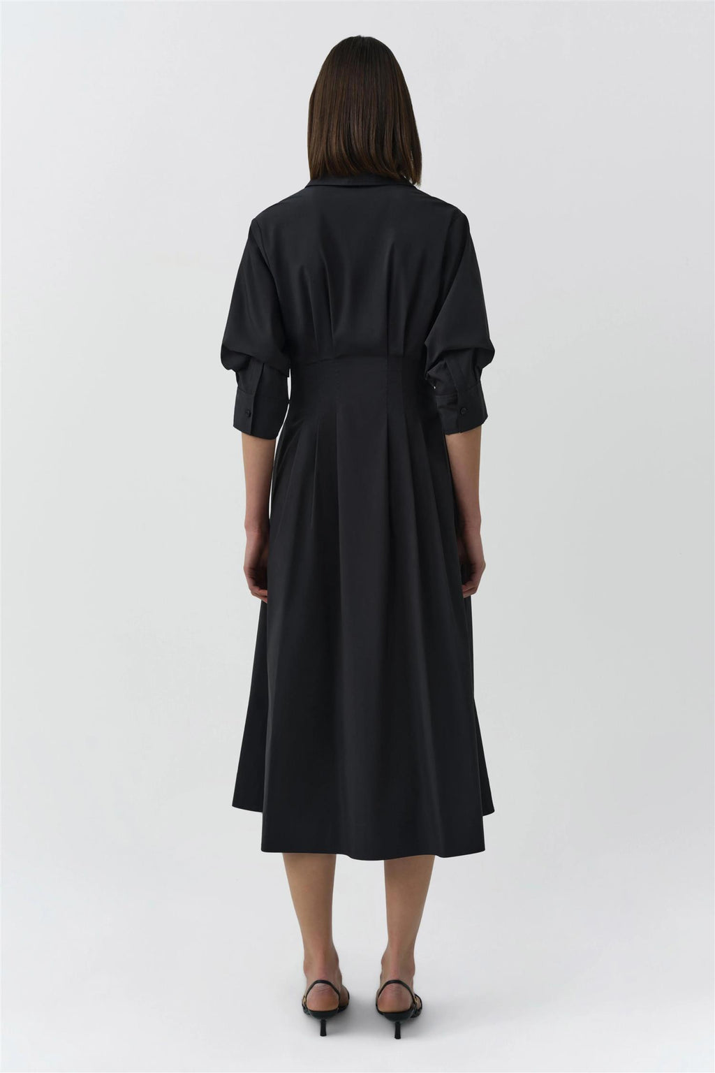 JAZZ PINTUCK MIDI DRESS