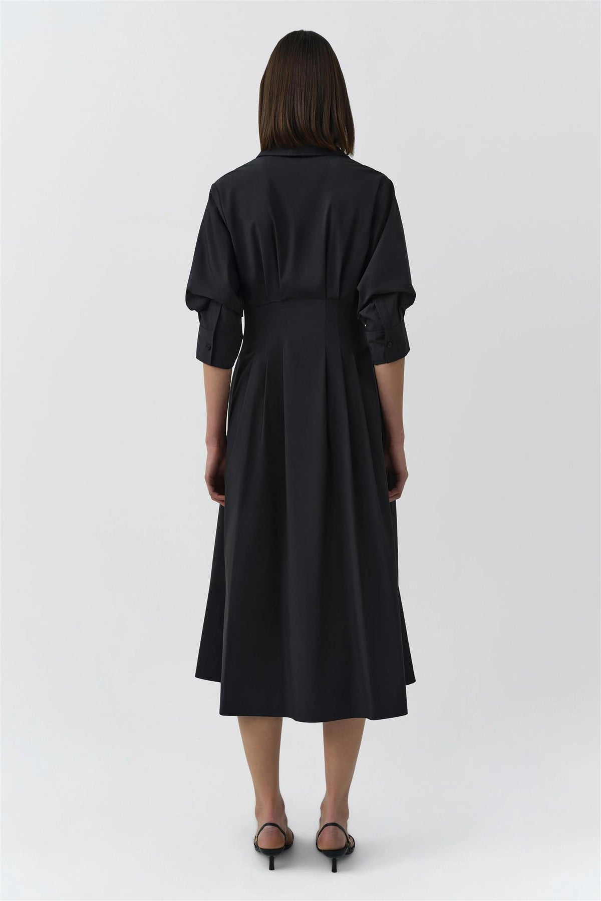 JAZZ PINTUCK MIDI DRESS