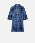 Aster Embroidered Denim Mini