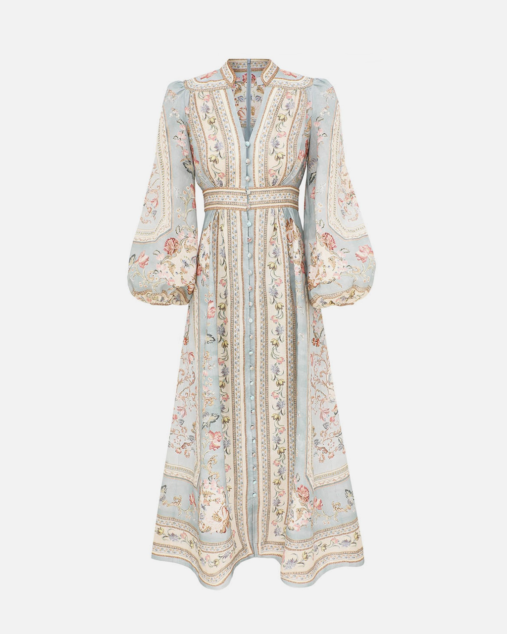 Roselight Plunge Midi Dress