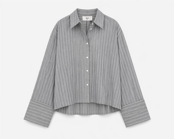 Iben Embellished Shirt Grey