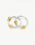 LUCY WILLIAMS KNOT SMALL HOOP EARRINGS