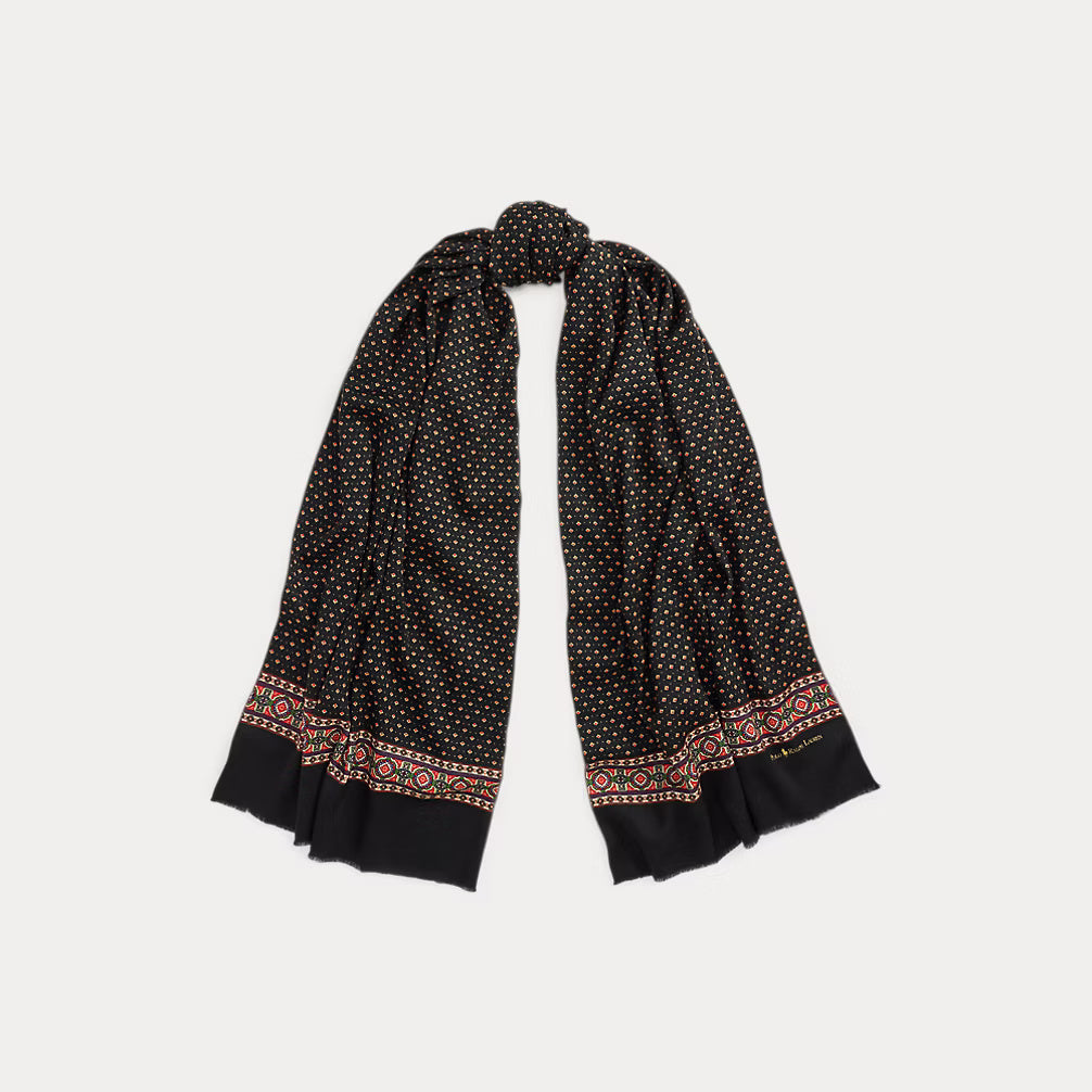 Foulard Wool Fringe Scarf