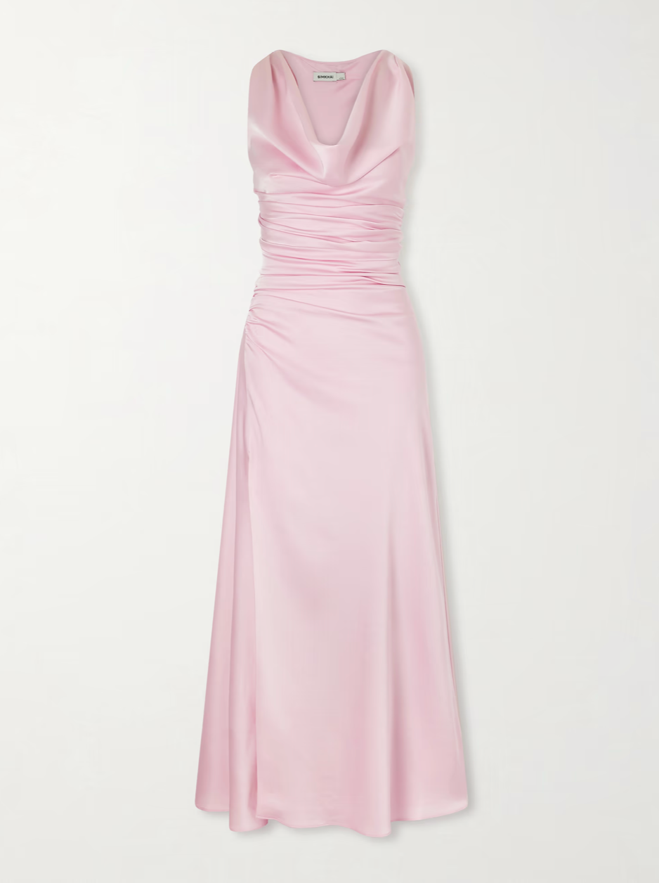 MELANEY SATIN GOWN DRESS
