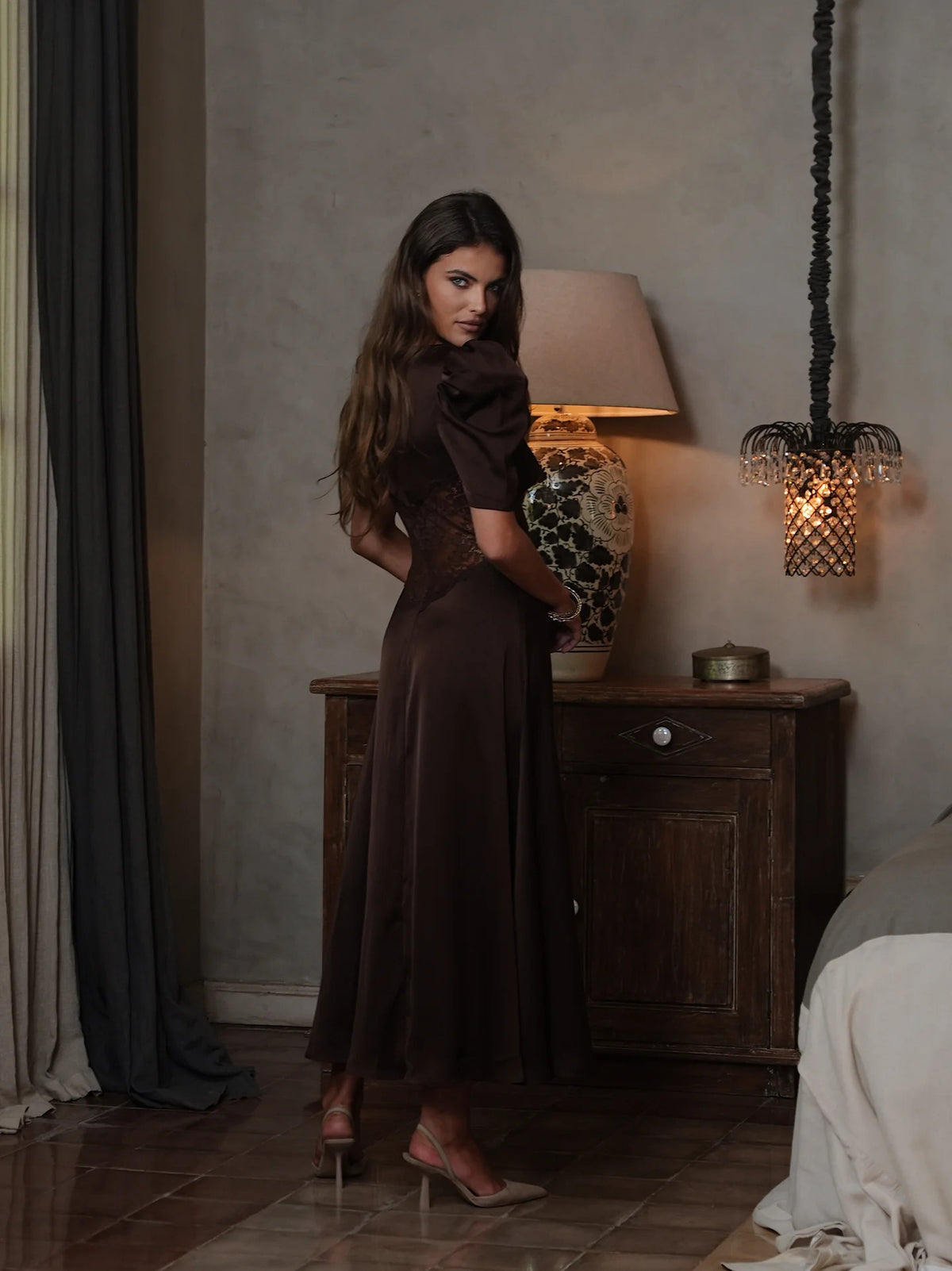 Francis Lace Midi Dress