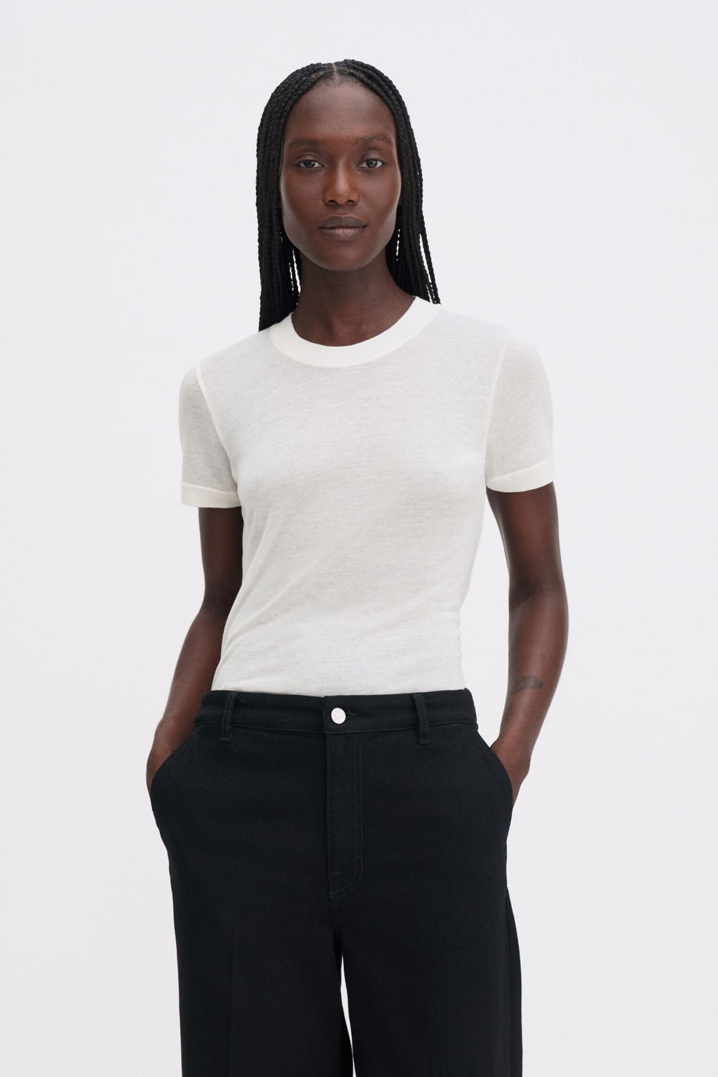 Lyocell Cashmere Tee Topper
