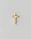 Letter Charm Small Plated - T