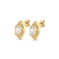 Azia - Crystal Stud Earrings Stainless Steel
