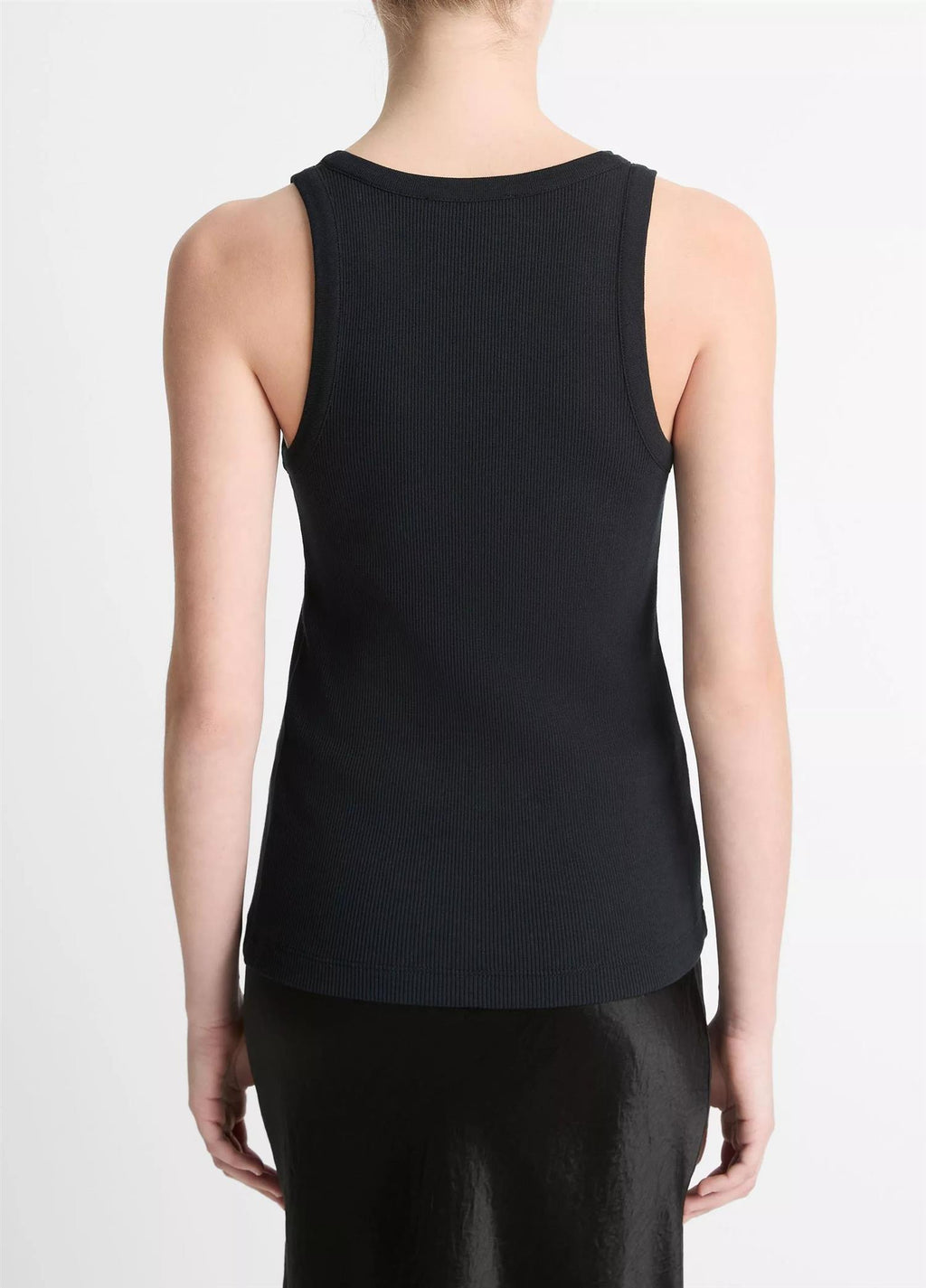 Ribbed Scoop-Neck Tank