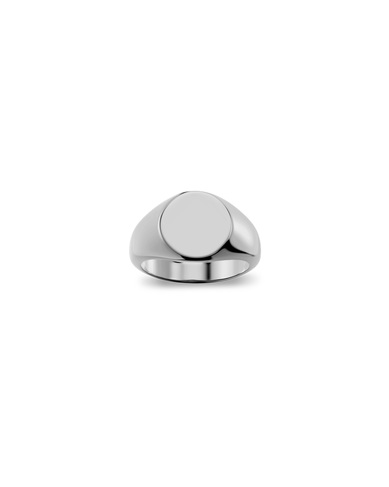 Kim Signet Ring Steel Ring