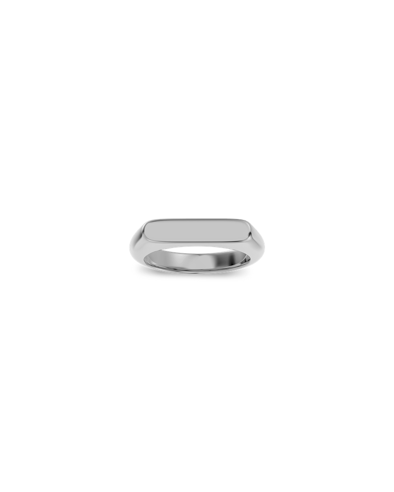 Charlie Signet Ring Steel Ring