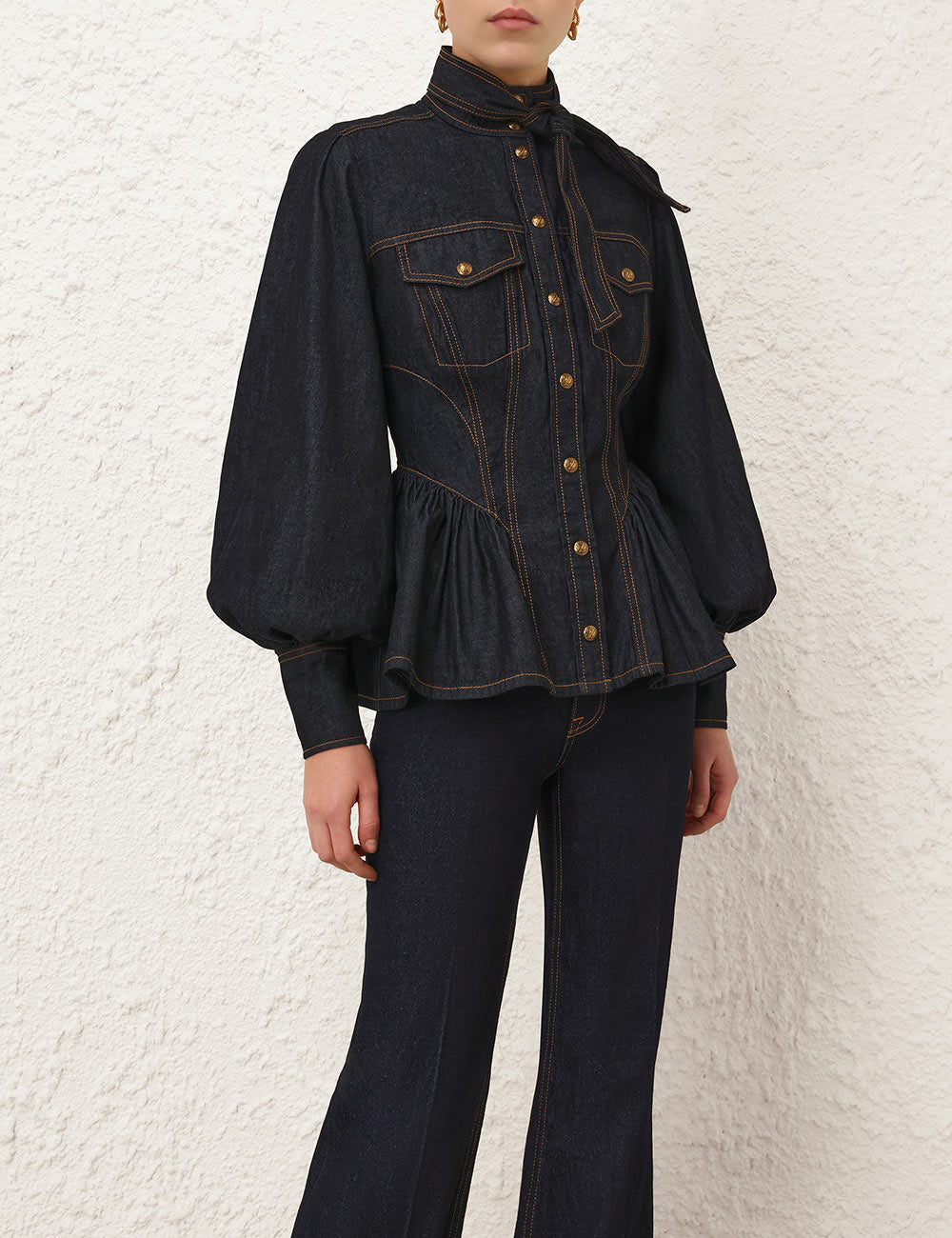 Denim Fitted Shirt