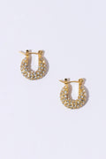 TINY DIAMOND HOOPS