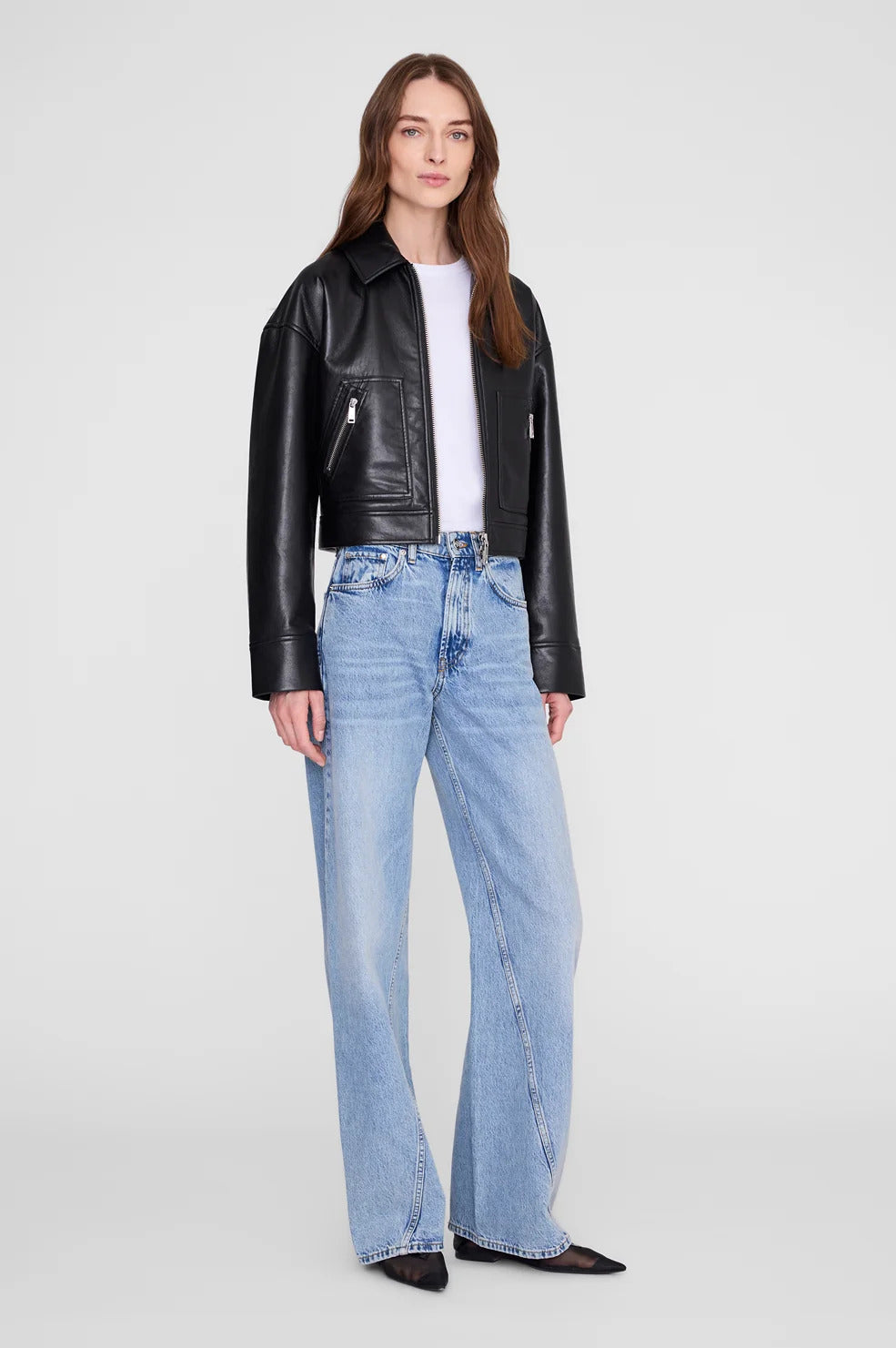 Assan Jacket - Black Recycled Leather