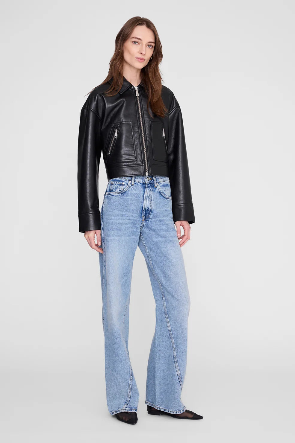 Assan Jacket - Black Recycled Leather