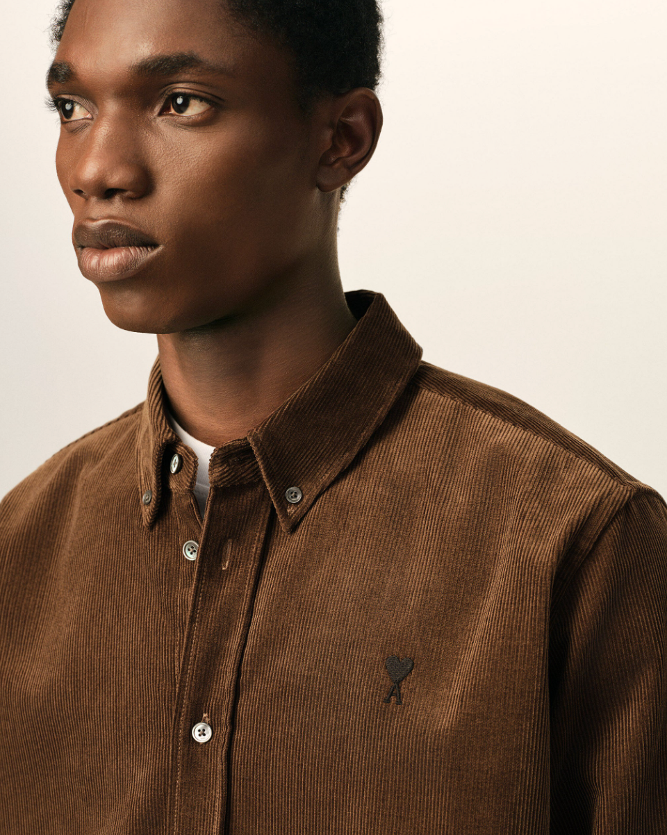 CONTRASTED ADC BUTTON DOWN COLLAR CLASSIC SHIRT