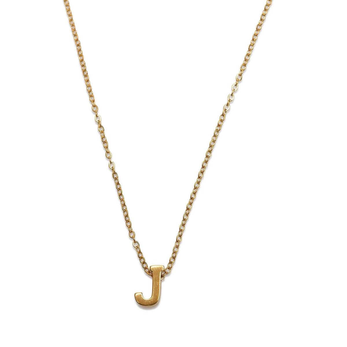 Viola - Letter Necklace Stainless Steel Gold, S