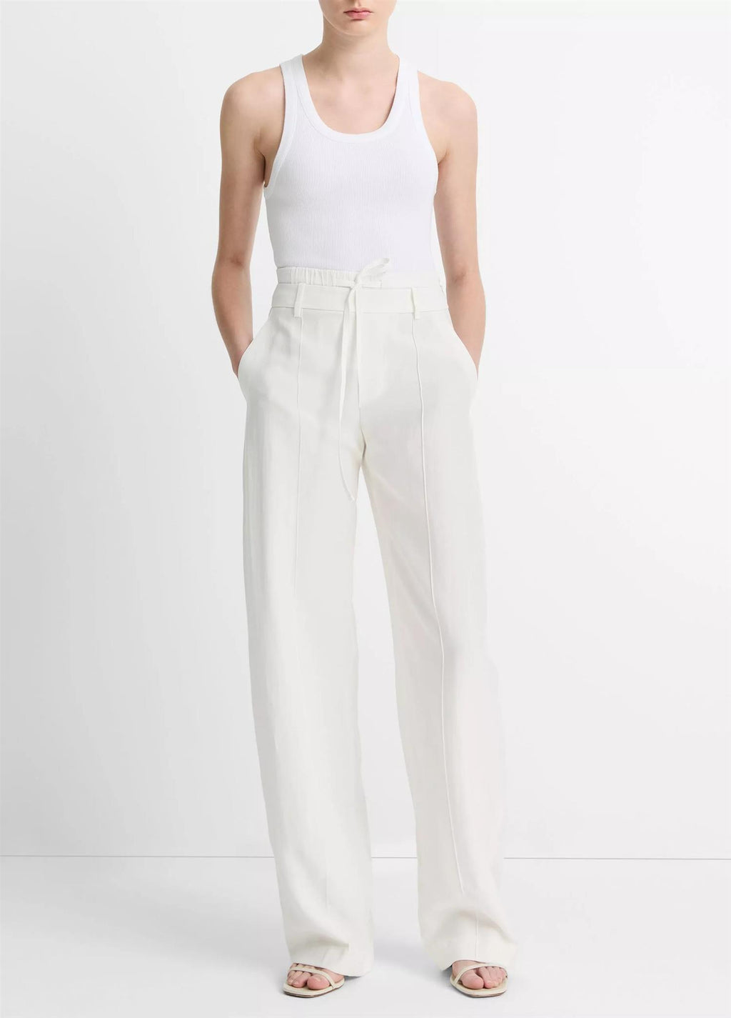 Ribbed Scoop-Neck Tank
