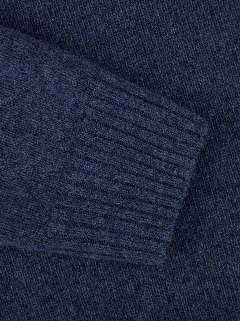 Pullover Knitted Half Zip Carded Merino Wool Genser