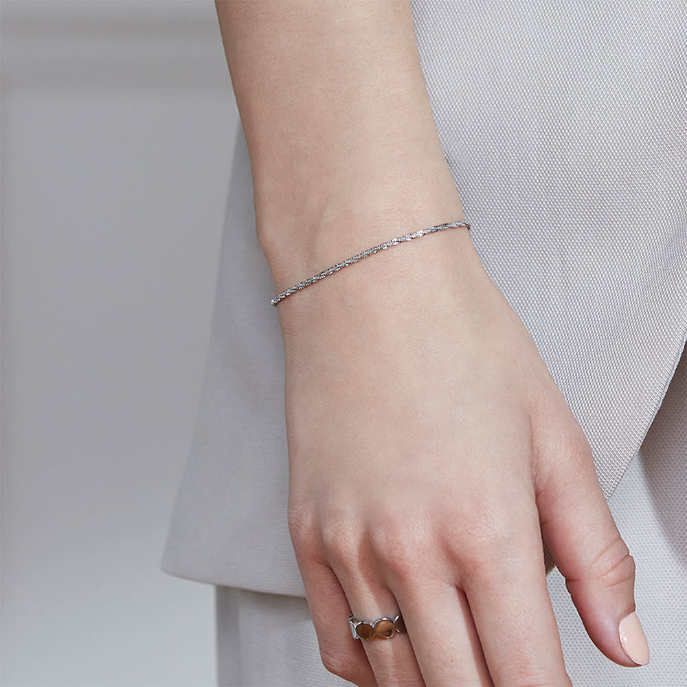 Tinsel Thin Bracelet Steel Armbånd