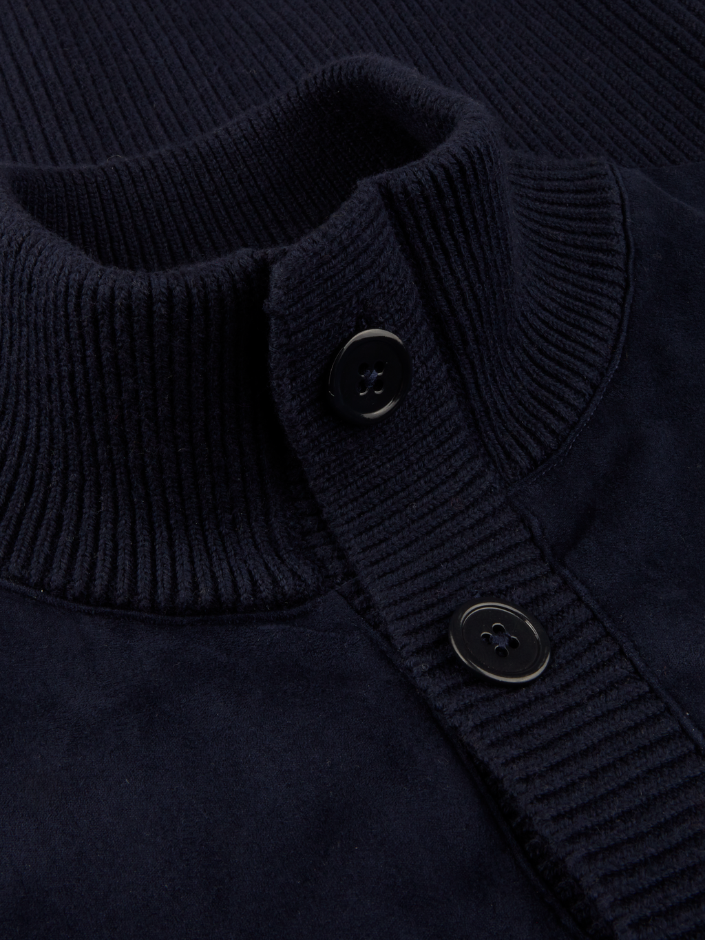Stenströms Cardigan Knitted Hybrid Buttoned Alcantara Genser