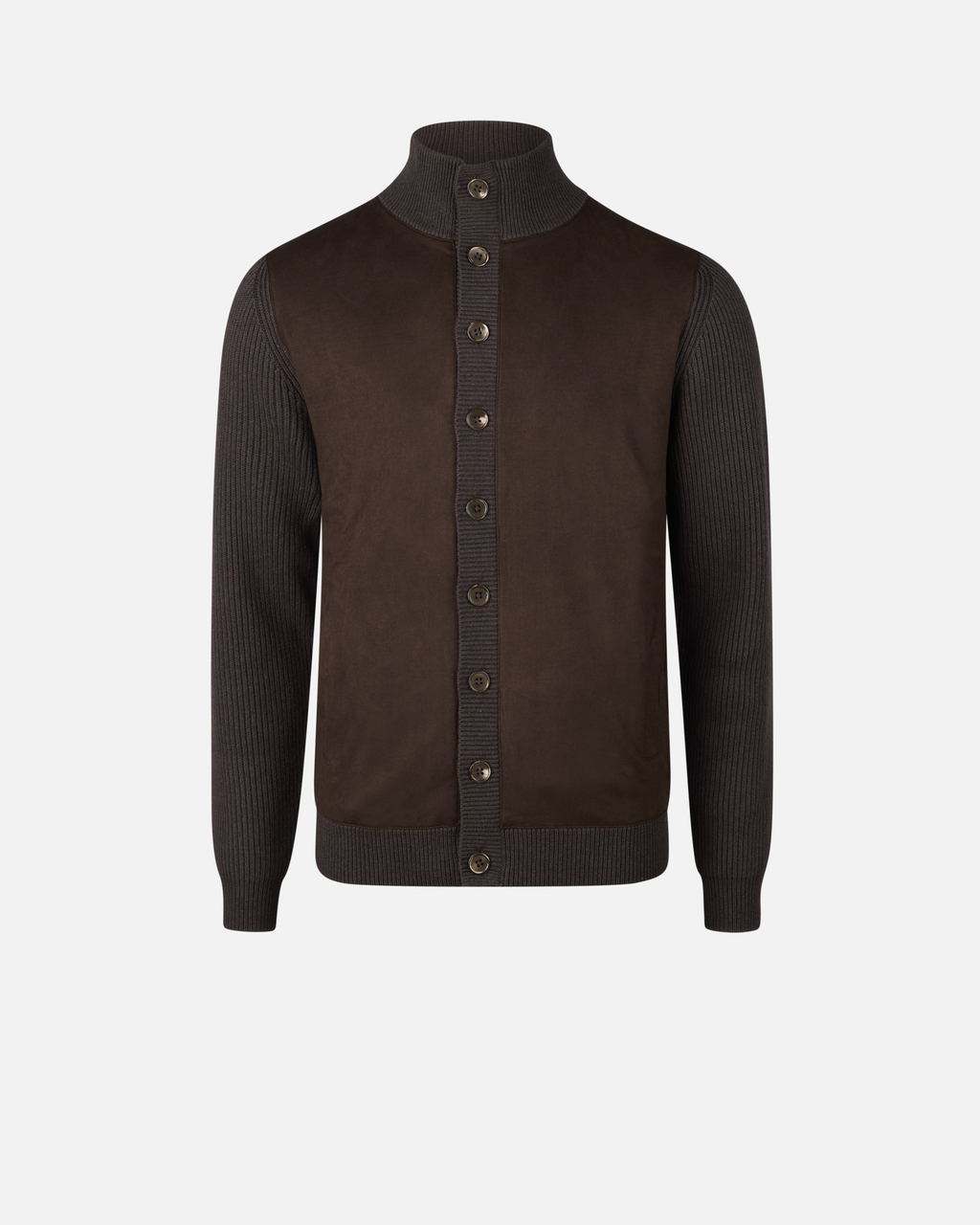 Stenströms Cardigan Knitted Hybrid Buttoned Alcantara Genser