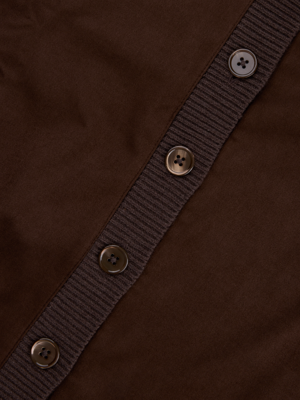 Stenströms Cardigan Knitted Hybrid Buttoned Alcantara Genser