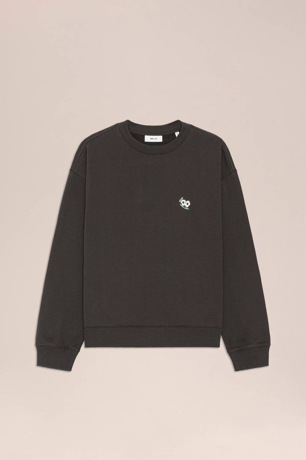 David Embroidered Crew Sweater