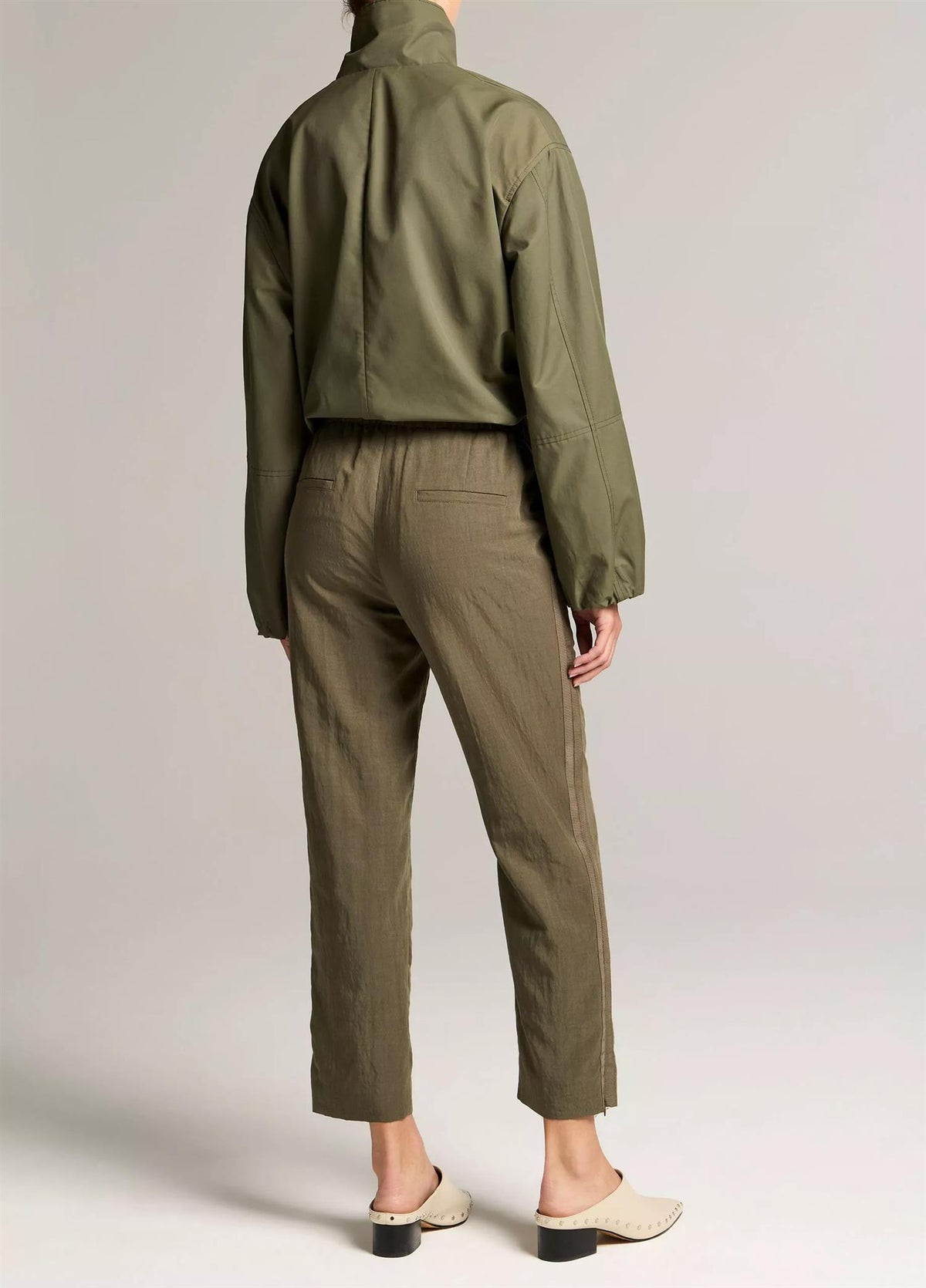Grace Side-Strap Mid-Rise Pull-On Pant