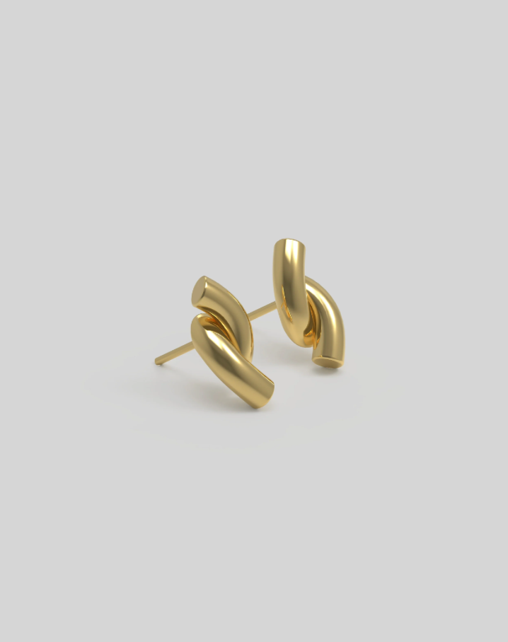 Rose Studs Plated