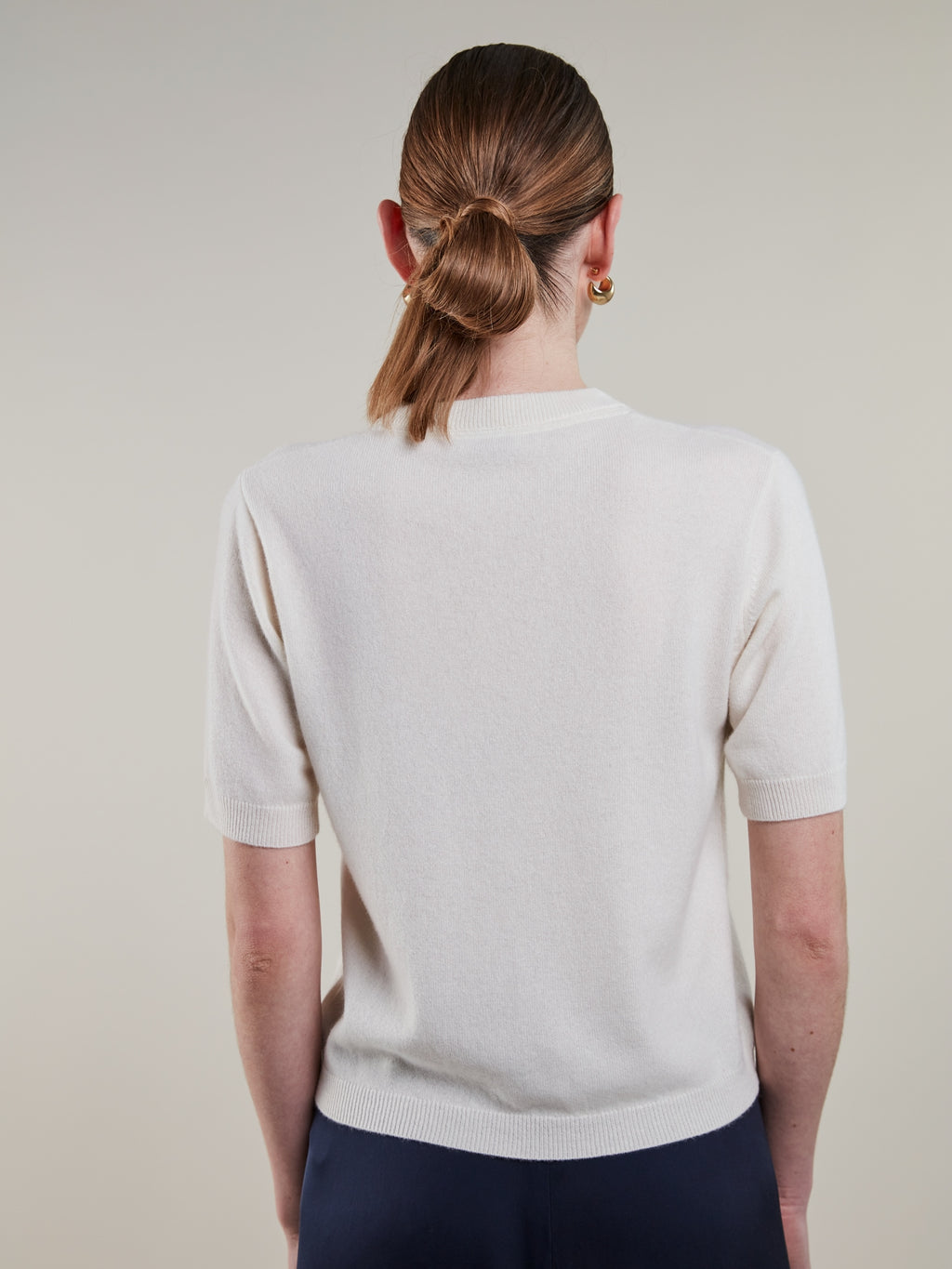 Janet Short sleeve, Knit Genser