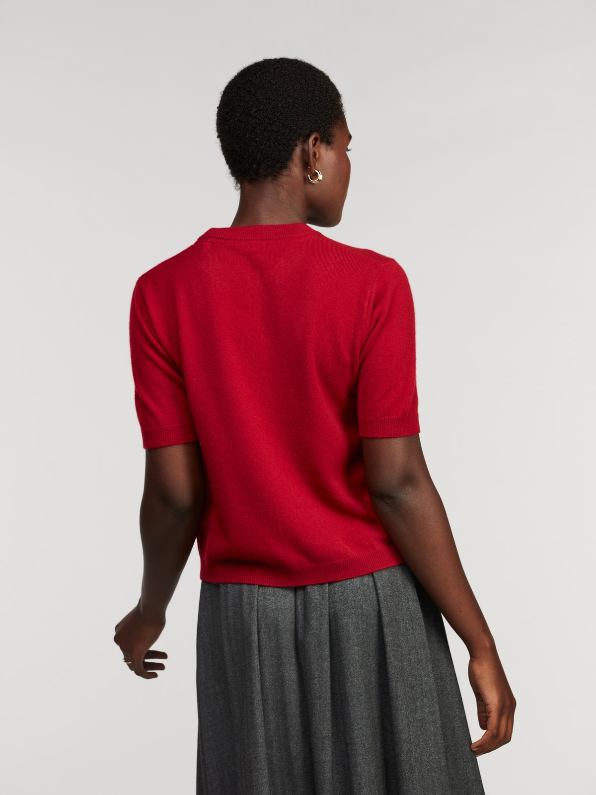 Janet Short sleeve, Knit Genser