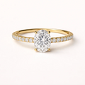 2 crt Cushion Cut Ring