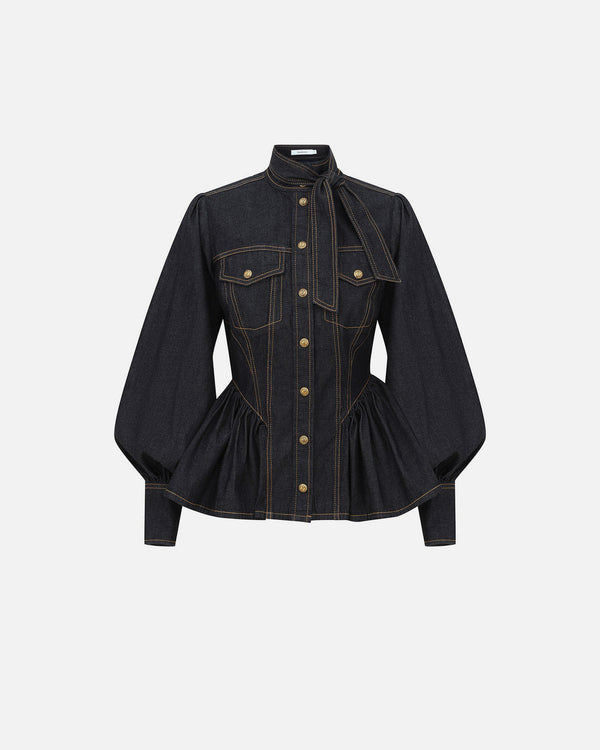 Denim Fitted Shirt