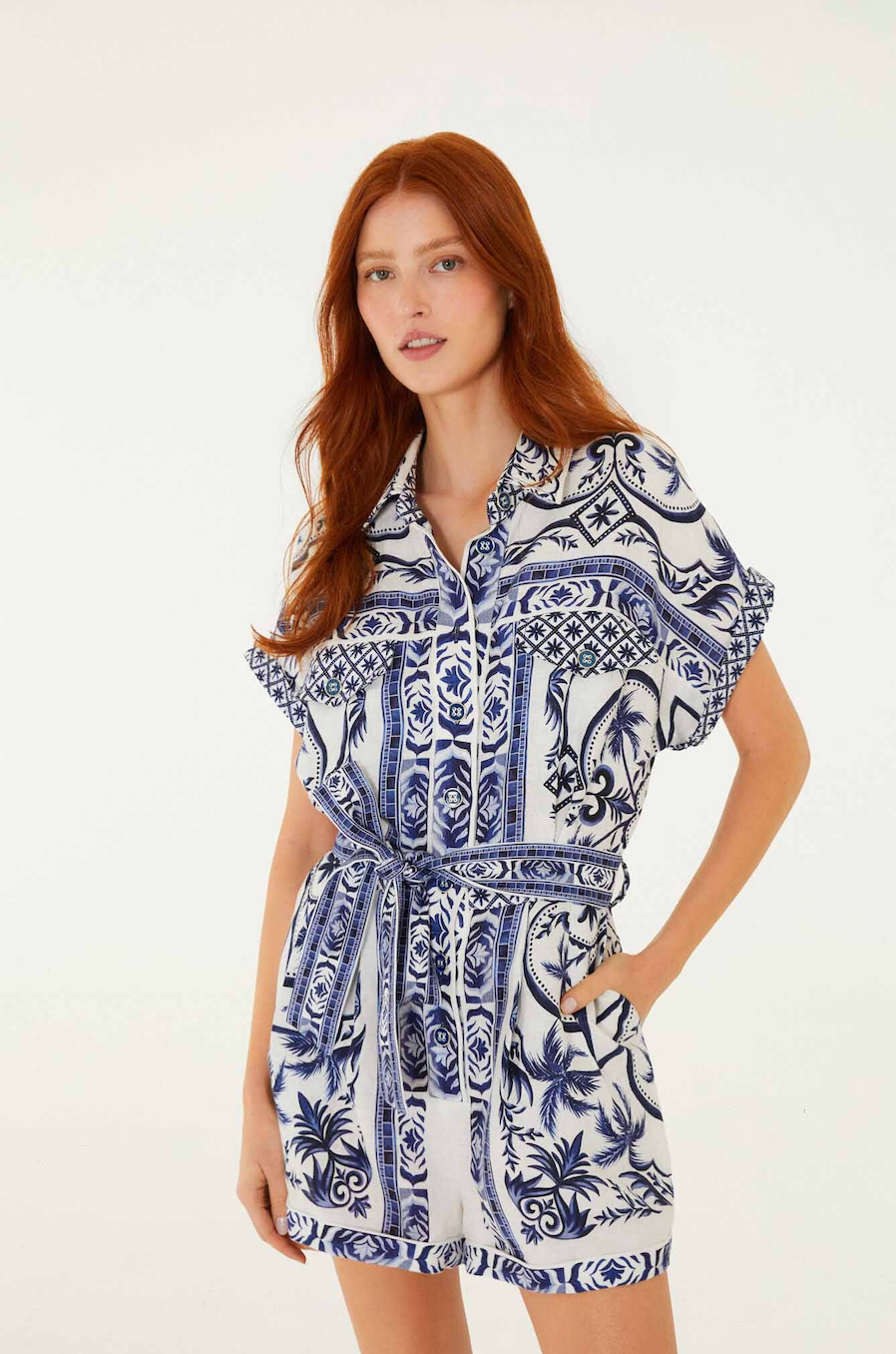WONDERFUL CITY OFF-WHITE ROMPER