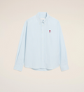 CLASSIC SHIRT BUTTON DOWN COLLAR WITH EMBROIDERED AMI DE COEUR