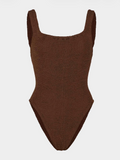 Square Neck Swim-M Metallic