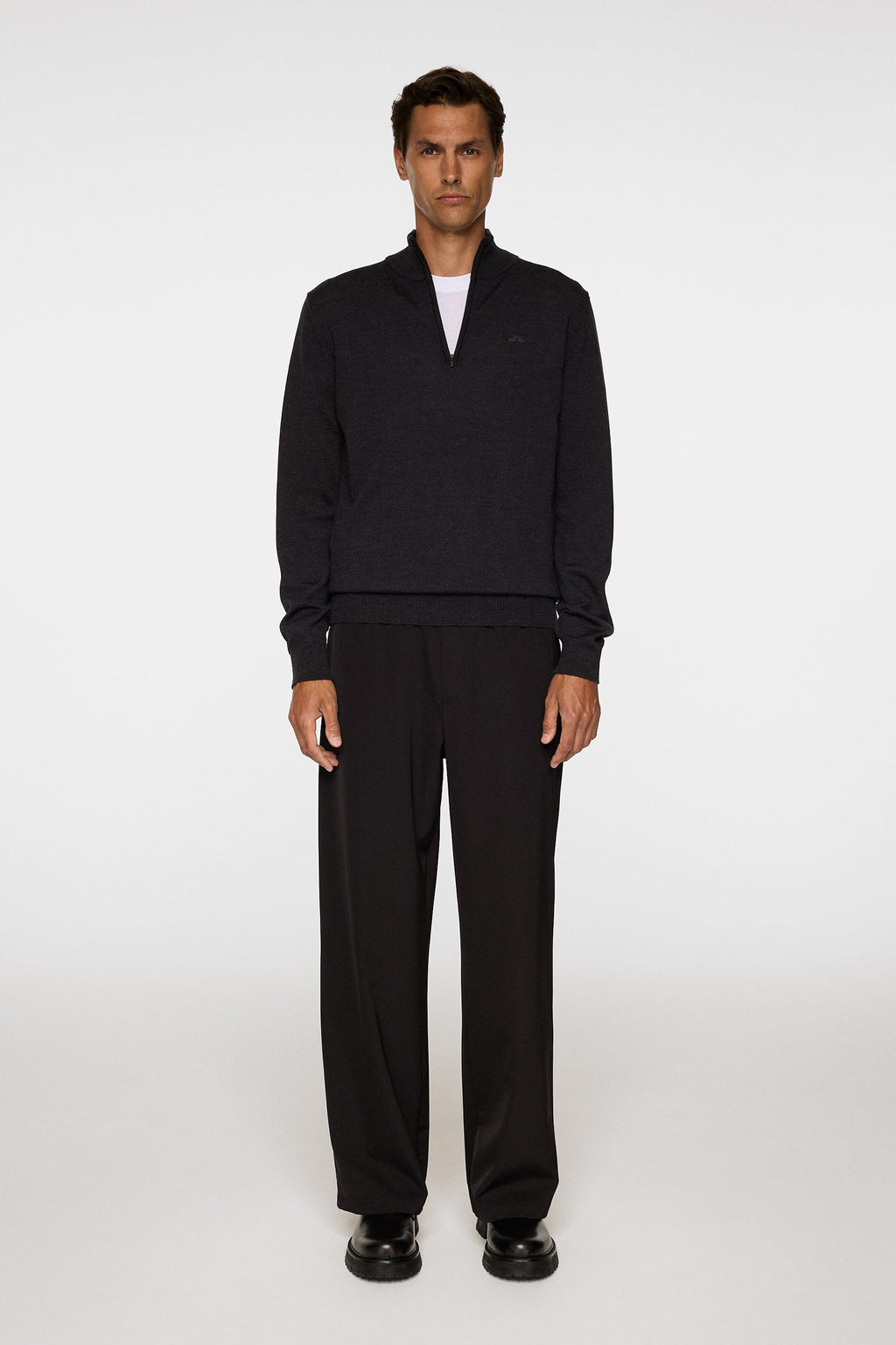 Kiyan Merino Quarter Zip Genser