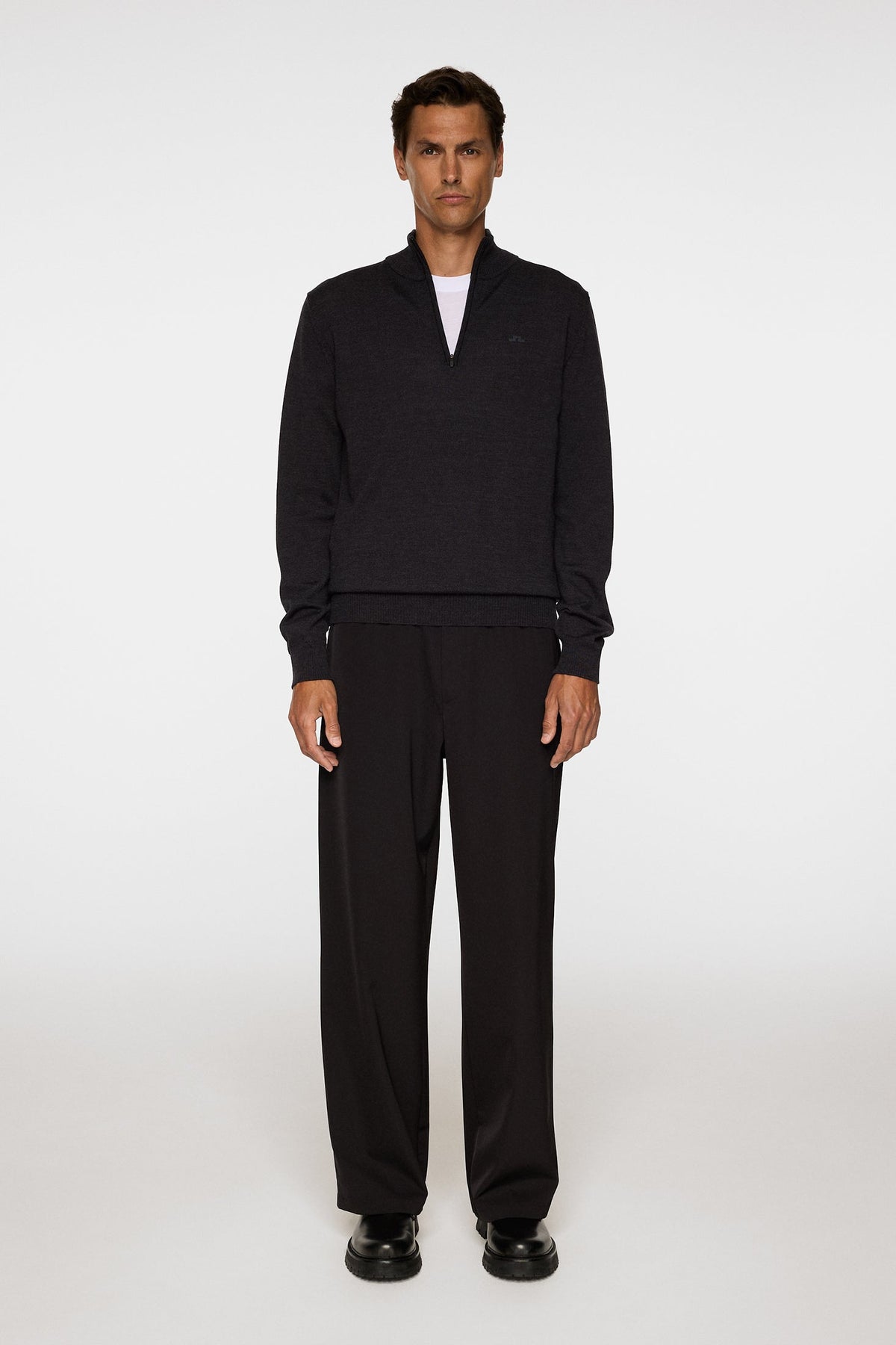 Kiyan Merino Quarter Zip Genser