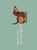 Wishing You Nothing Butt Love Postcard