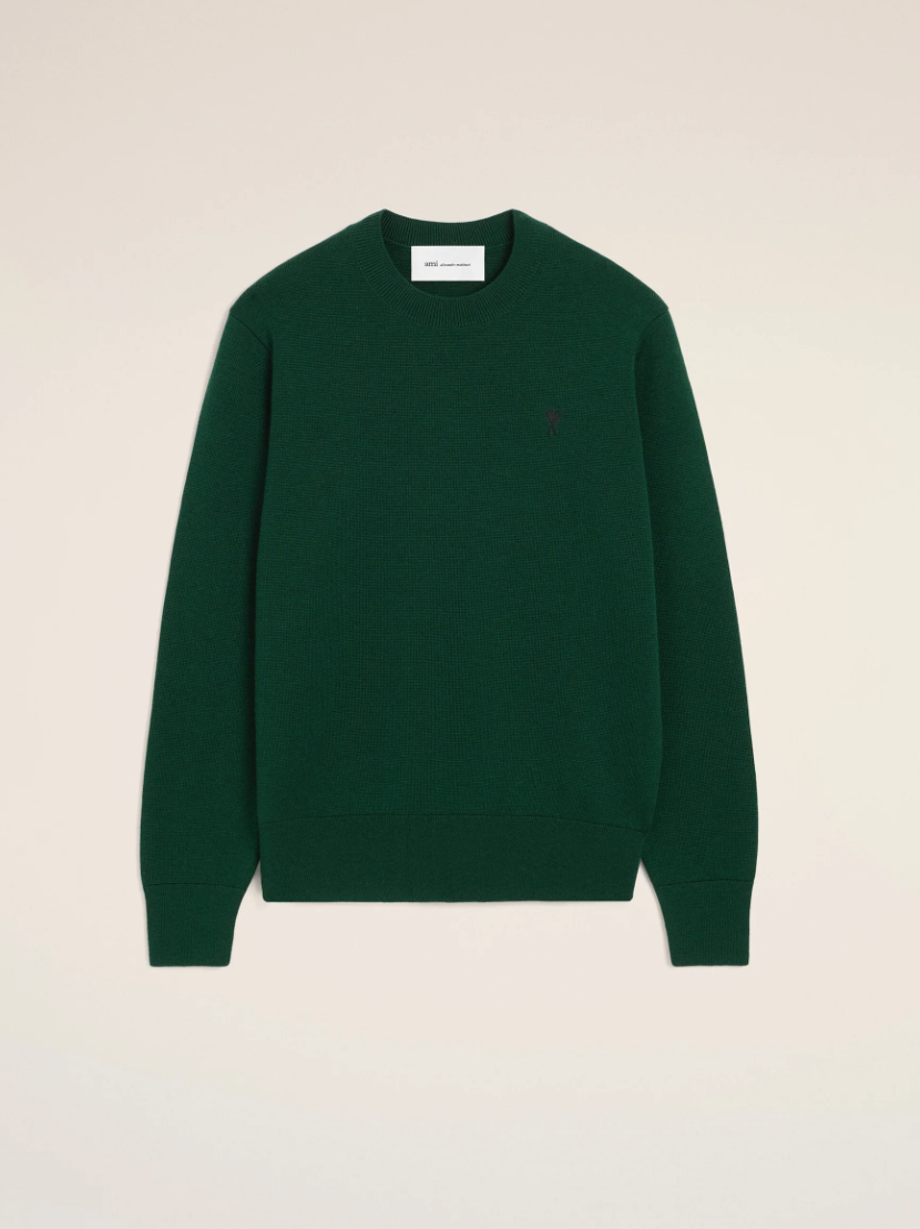 CREWNECK SWEATER WITH AMI DE COEUR