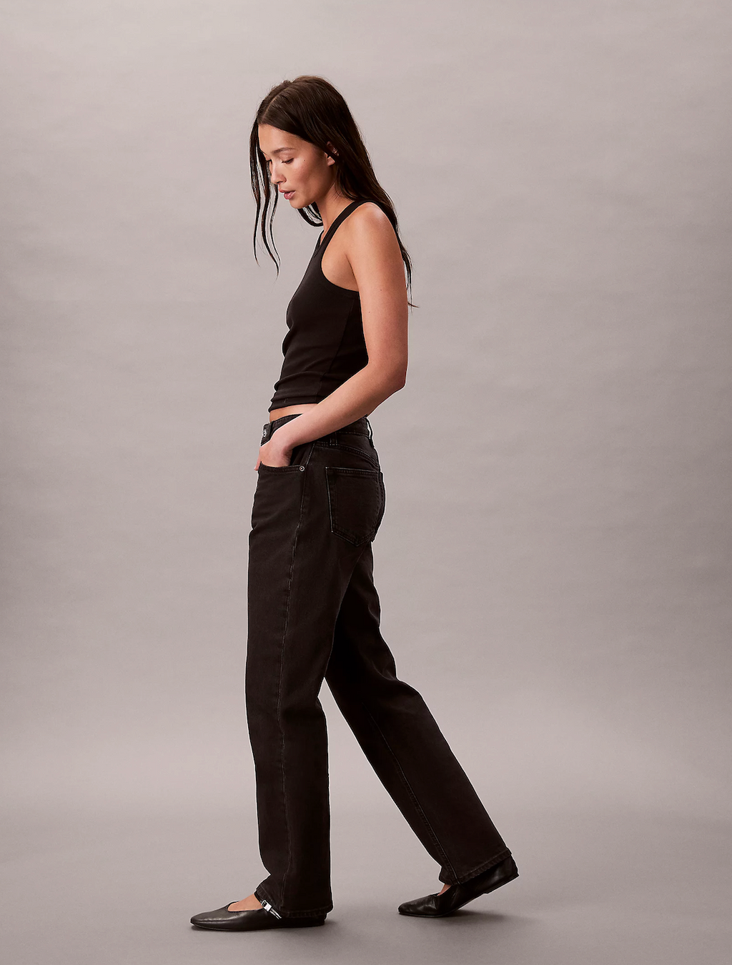 HIGH RISE STRAIGHT CK ESSENTIAL JEANS
