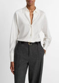 Silk Bias Long-Sleeve Blouse