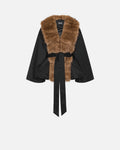 FAUX FUR COLLAR  JACKET