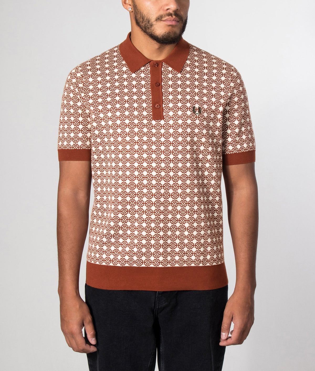 FLORAL JACQUARD SHIRT Genser