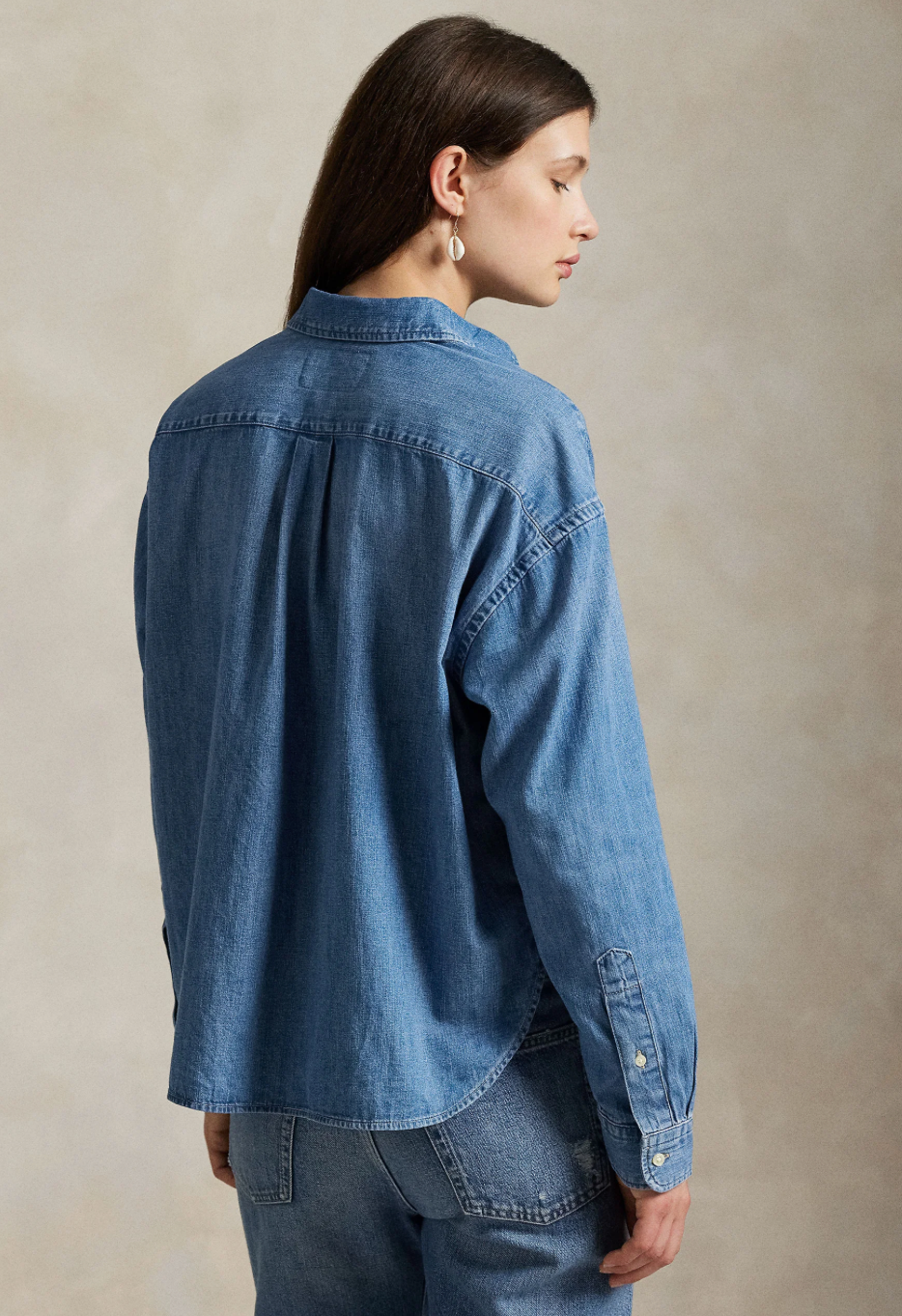 WD CRP ST-LONG SLEEVE-BUTTON FRONT SHIRT