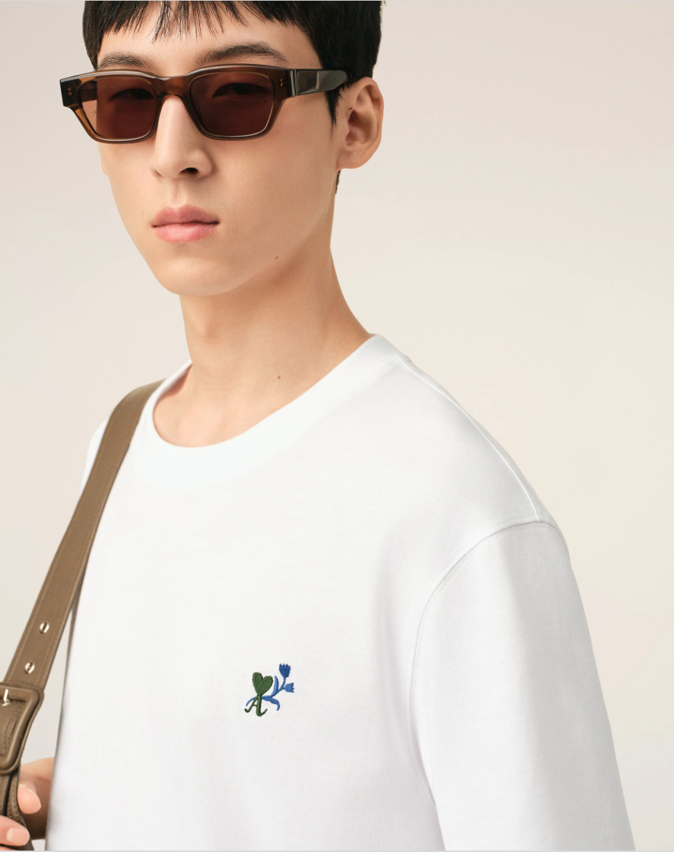 TSHIRT WITH EMBROIDERY AMI DE COEUR TULIPE